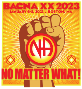 George Q. - Boston, MA. - A Gift Called Life-The Boston Area Convention of Narcotics Anonymous BACNAXX. January 6th -January 8st, 2023 in Boston, MA 