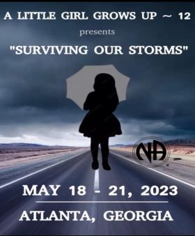 Synthia M. - Miami, FL - Storms Are Temporary Setbacks-The A Little Girl Grows Up Convention of Narcotics Anonymous ALGGU XII. May 18th -May  21st, 2023 in Atlanta, GA