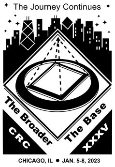 Paula C Richmond VA Straight out of desperation-The Chicagoland Area Convention of Narcotics Anonymous CRCXXXV. Jan 6th -January 8st, 2023 in Chicago, IL 